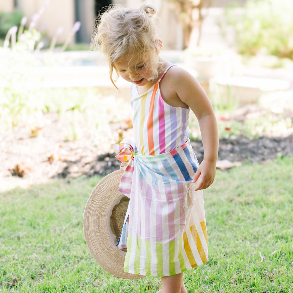 Kids Sarong – Rainbow Stripes