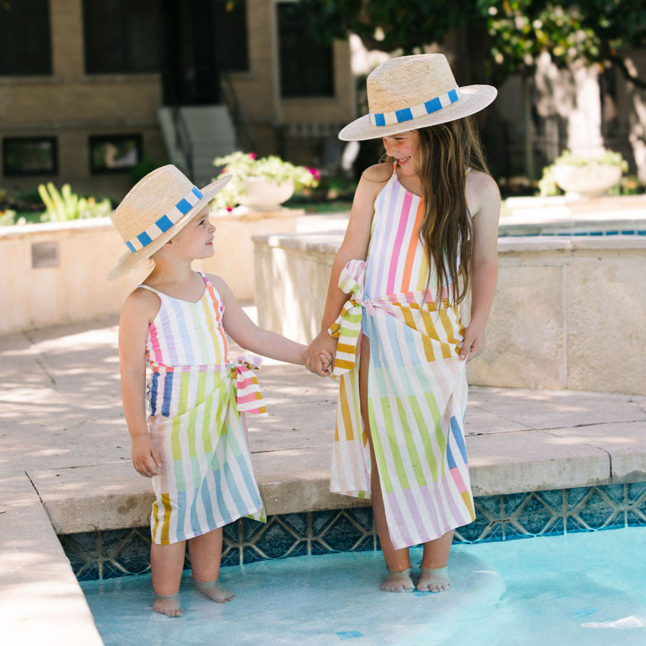 Kids Sarong – Rainbow Stripes