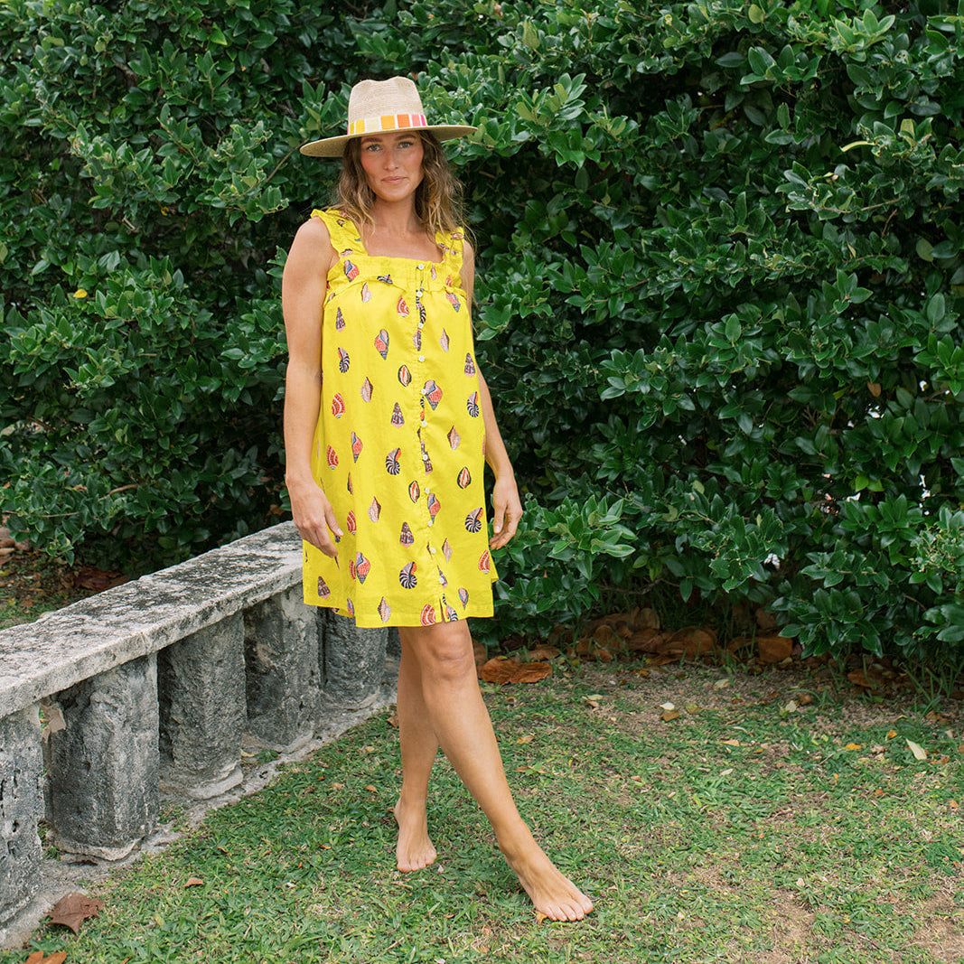 Pompano Dress – Shell Yellow