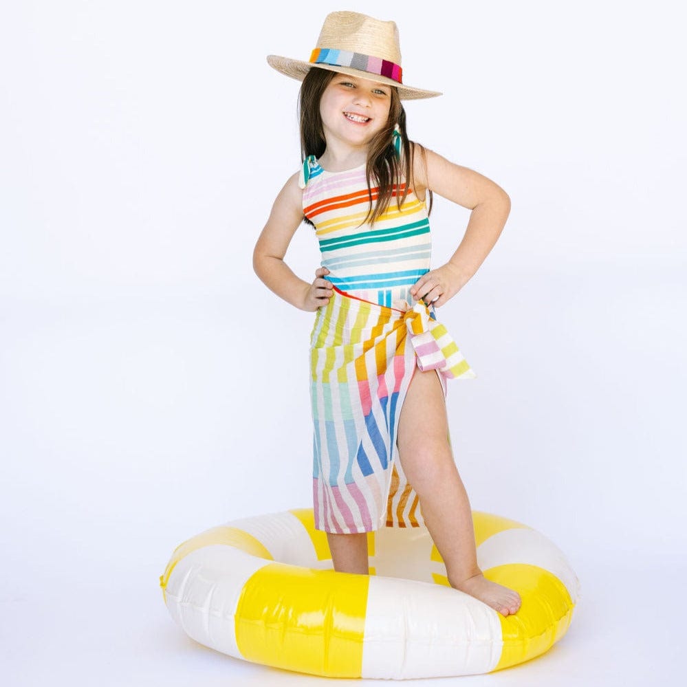 Kids Sarong – Rainbow Stripes