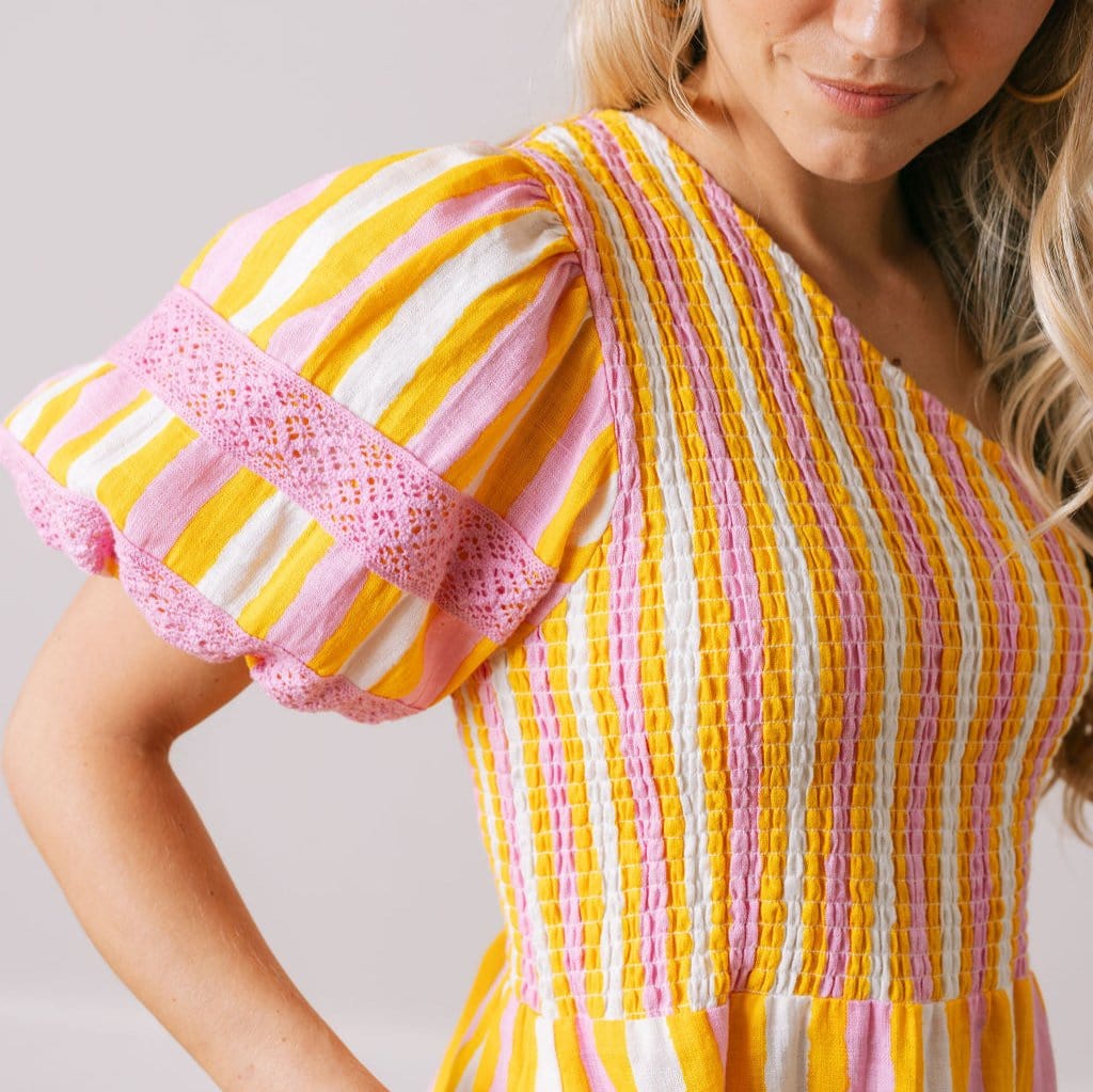 San Pablo Dress – Sunkissed Stripe